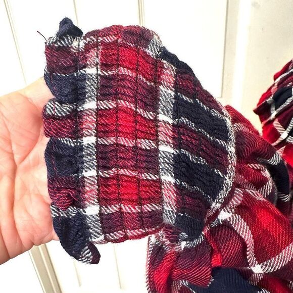 Free People Charlie ruffle plaid top NWT size XS - Picture 8 of 15